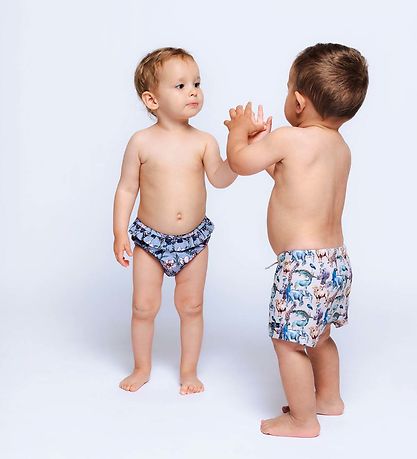 Hust and Claire Swim Shorts - Haki - UV50+ - Biscotti