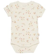 Minymo Bodysuit s/s - Bamboo - Veiled Rose Flower