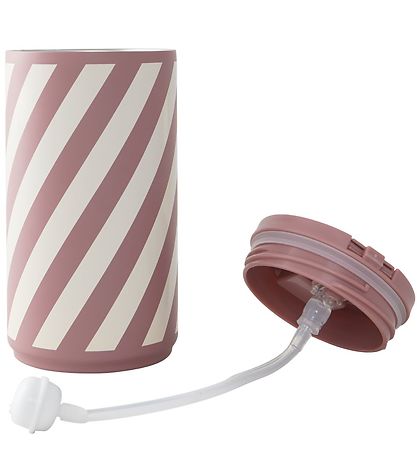 Design Letters Thermo Beker m. Rietje - 350ml - Stripe