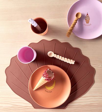 OYOY Placemat - Scallop - Nutmeg