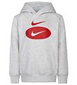 Nike Kapuzenpullover - Swoosh - Grey Heather
