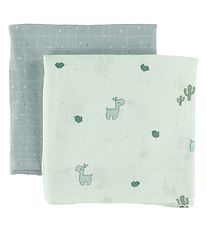 Done By Deer Fabric Muslin Cloths - 2-Pack - 120x120 cm - Lalee 