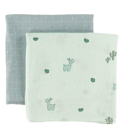 Done By Deer Fabric Muslin Cloths - 2-Pack - 120x120 cm - Lalee 