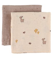 Done By Deer Fabric Muslin Cloths - 2-Pack - 120x120 cm - Lalee 