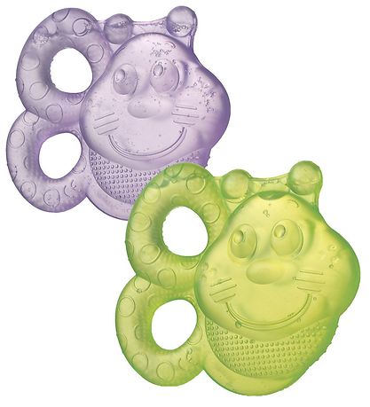 Playgro Beißring - 2er-Pack - Grün/Lila