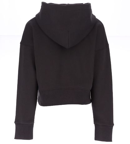 GANT Hoodie - Cropped - Contrast Shield - Dark Graphite