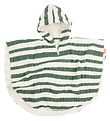 Done By Deer Towel Poncho - Stripes Green
