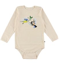 Molo Bodysuit l/s - Foss - Peaceful Birds
