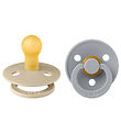 BIBS Colour Nappar - 2-pack - Stl. 1 - Rund - Vanilla/Cloud