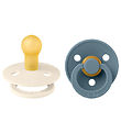 BIBS Colour Schnuller - 2er-Pack - Gr. 1 - Rund - Ivory/Petrol