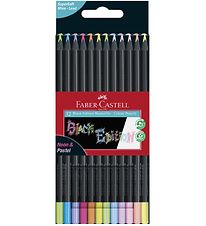 Faber-Castell Trélitir - Þríhyrningslaga - 12 Stk. - Neon/Pastel