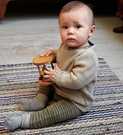 Wheat Trousers - Manfred - Heather Green Stripe
