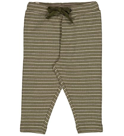 Wheat Trousers - Manfred - Heather Green Stripe