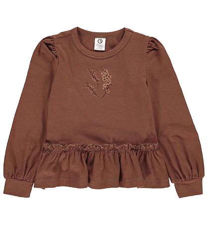 Müsli Blouse - Lupine Pretty - Acorn w. Print