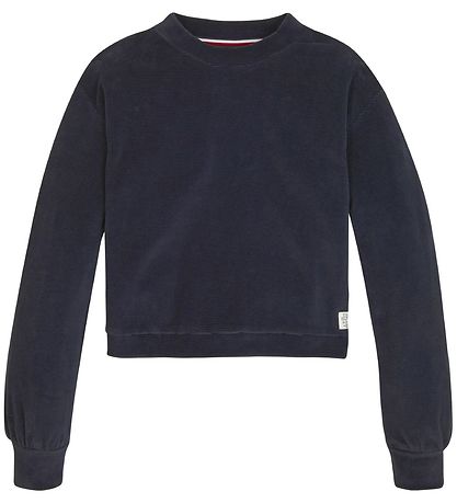 Tommy Hilfiger Velours Pullover - Rib - Desert Wolke