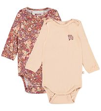 Molo Bodysuits l/s - Foss - 2-Pack - Fluffy Bloom