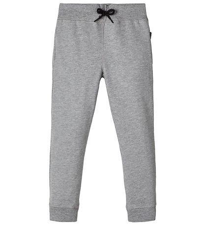 Name It Joggingbuxur - Núll - NkmSweat - Grey Melange