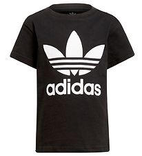 adidas Originals T-shirt - Trefoil - Black/White