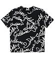 Dolce & Gabbana Stuttermabolur - DNA - Svart/Hvítt