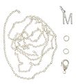 Me&My BOX Necklace w. Letter - M - Silver plated