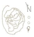 Me&My BOX Ketting m. Letter - N - Verzilverd