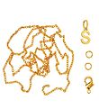 Collier av. Lettre Me&My BOX - S - Plaqué or