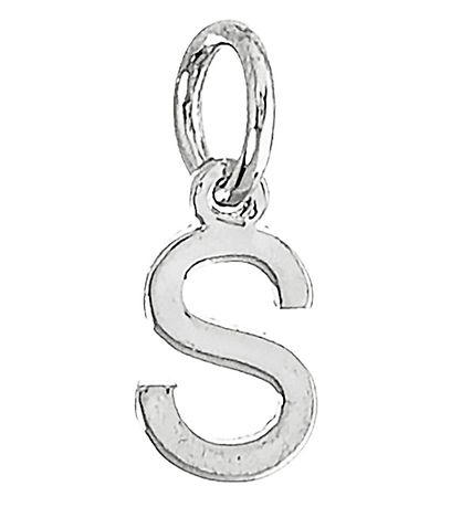 Me&My BOX Necklace w. Letter - S - Silver plated