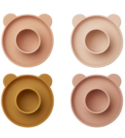 Coquetiers Liewood - Silicone - Janus - 4 Pack - M. Bear Rose Mu