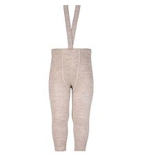 Condor Leggings m. Hängslen - Ull/Akryl - Beige