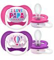 Philips Avent Pacifiers - 2-Pack - Ultra Air - Pink/Purple w. Pr