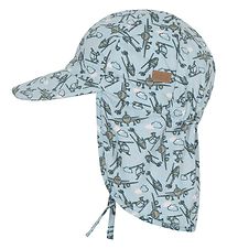 Melton Sólhattur - UV50+ - Dusty Light Blue M. Flugvélar