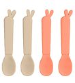 Done By Deer Besteck - 4er-Pack - Löffel - Lalee Sand/Coral