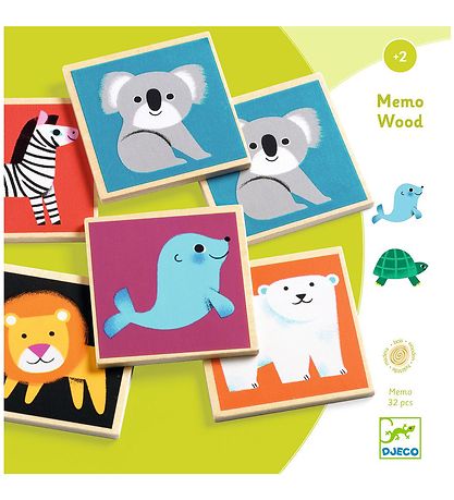 Djeco Memory Spel - Memo Wood