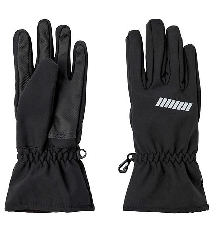 Gants Softshell av. Polaire Name It - Noos - NknAlfa - Noir