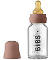 Biberon BIBS - Verre - Slow Flow - 110 ml - Caoutchouc Naturel -