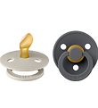 BIBS Colour Pacifiers - 2-Pack - Size 2 - Anatomical - Sand/Iron