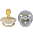 BIBS Colour Pacifiers - 2-Pack - Size 1 - Symmetrical - Vanilla/