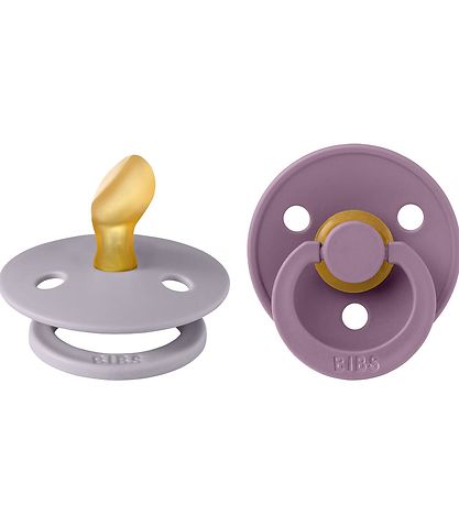 BIBS Colour Pacifiers - 2-Pack - Size 2 - Anatomical - Fossil Gr