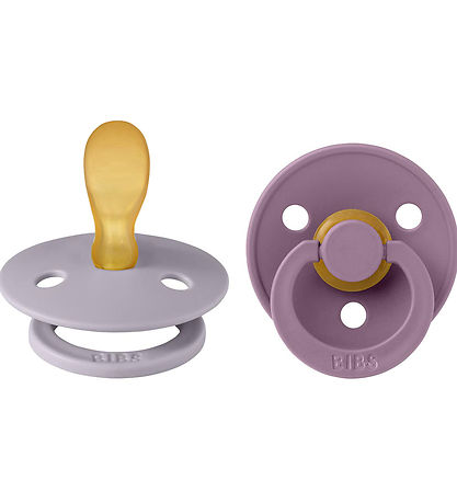 BIBS Colour Pacifiers - 2-Pack - Size 2 - Symmetrical - Fossil G