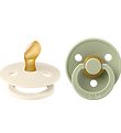 BIBS Colour Pacifiers - 2-Pack - Size 1 - Anatomical - Ivory/Sag