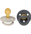 BIBS Colour Pacifiers - 2-Pack - Size 1 - Symmetrical - Sand/Iro