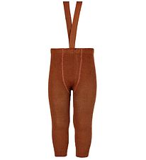 Condor Leggings m. Hängslen - Ull/Akryl - Terrakotta
