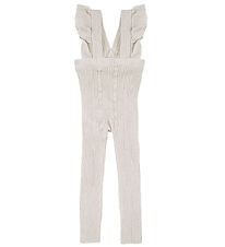 Condor Leggings m. Hängslen - Rib - Beige