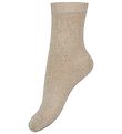 Condor Socks - Viscose - Beige w. Glitter