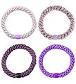 Bandeaux à Cheveux Elastiques Kknekki - 4 Pack - Violet Brillant