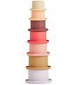 OYOY Stack cups - Tawa Silicone - Cherry Red/Vanilla