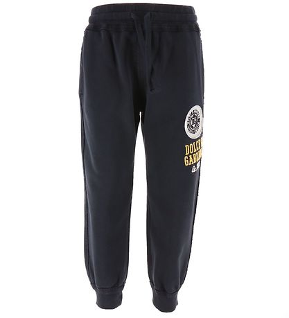 Dolce & Gabbana Sweatpants - Back To School Gym - Navy w. Yellow
