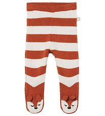 Stella McCartney Kids Leggings w. Footies - Knitted - White/Brow