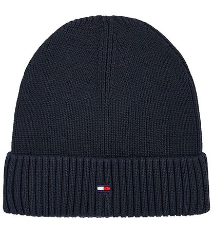 Tommy Hilfiger Muts - Gebreid - Small Vlag - Navy
