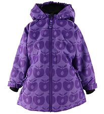 Småfolk Winter Coat - Purple Heart w. Apples